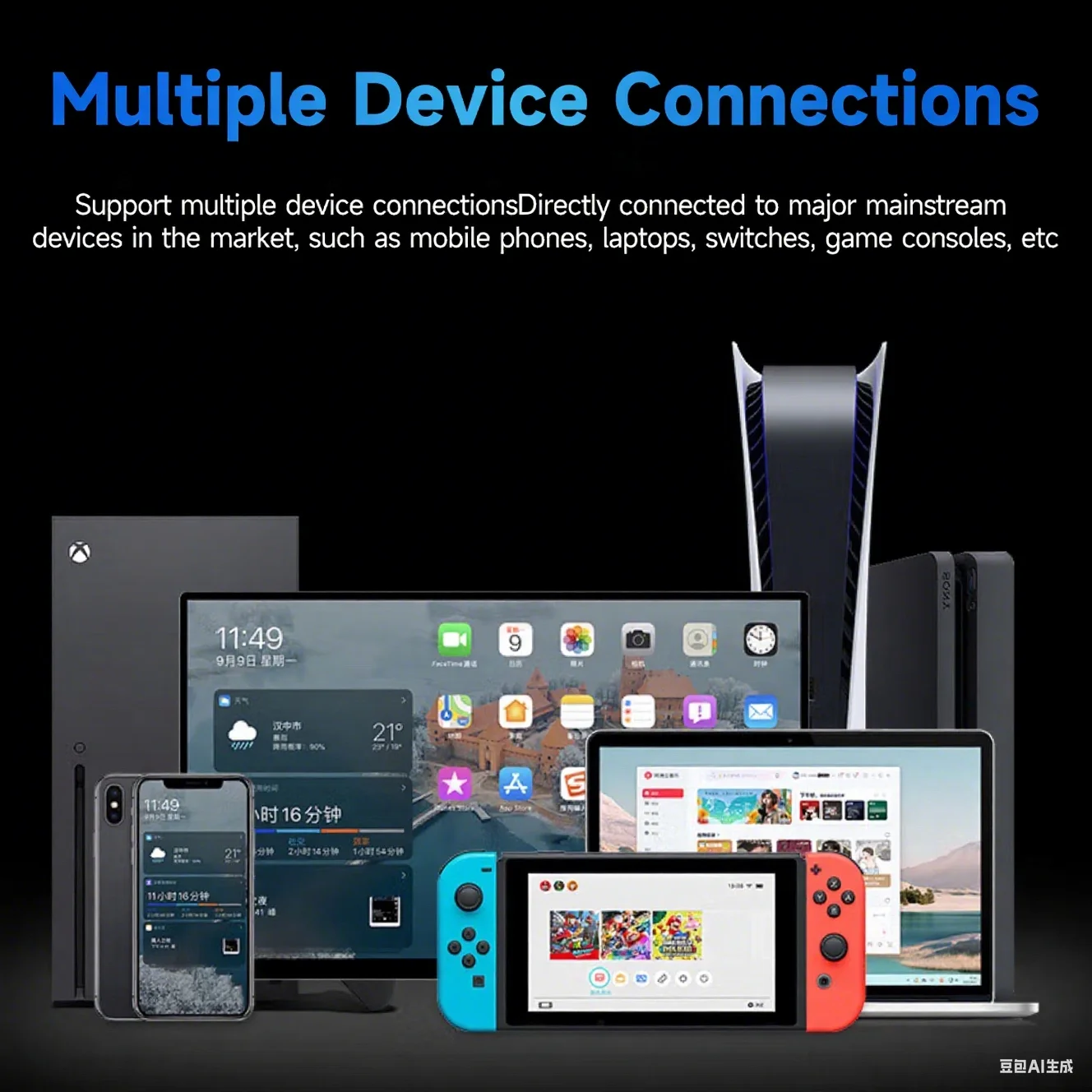 UPERFECT Monitor Gaming Portabel 16 "2K 240Hz Layar QHD 2560X1600 100% DCI-P3 400 Nits Layar Kedua Eksternal untuk Ponsel Laptop