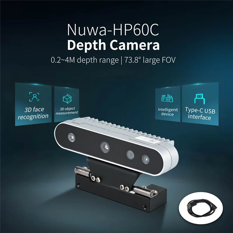 A42T-3D Электронный модуль датчика глубины камеры FOV 73.8 °   Поддержка ROS1 ROS2 для робота Jetson Raspberry Pi