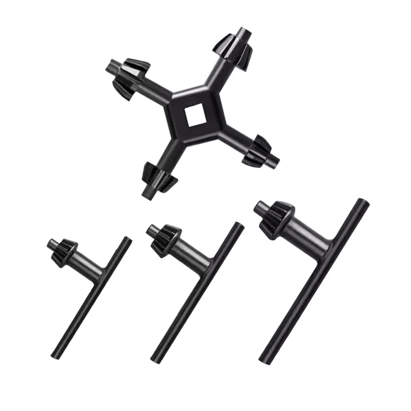 Drill Chuck keys 4In1 Multifunction Drill Drilling Holder Drill Chuck Wrench Key Hand Electric Drill Tool for Car Bicycle Repair