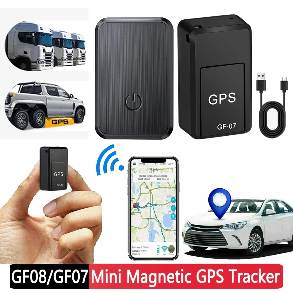 GF08 Mini Magnetic GPS Trackers GF07 Real-time Locator Anti-theft Vehicle GSM GPRS Tracker Locator 2G Networks GPS Locator