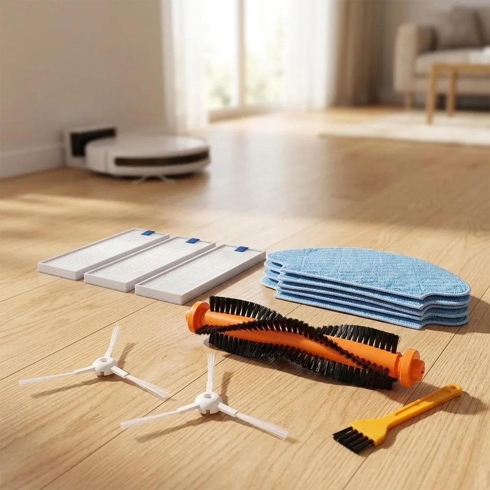 Main Side Brush Filter Mop Cloth Kit for Tefal Explorer for Serie 20 40 50 RG7687 Robot Vacuum Cleaner Replacement Parts