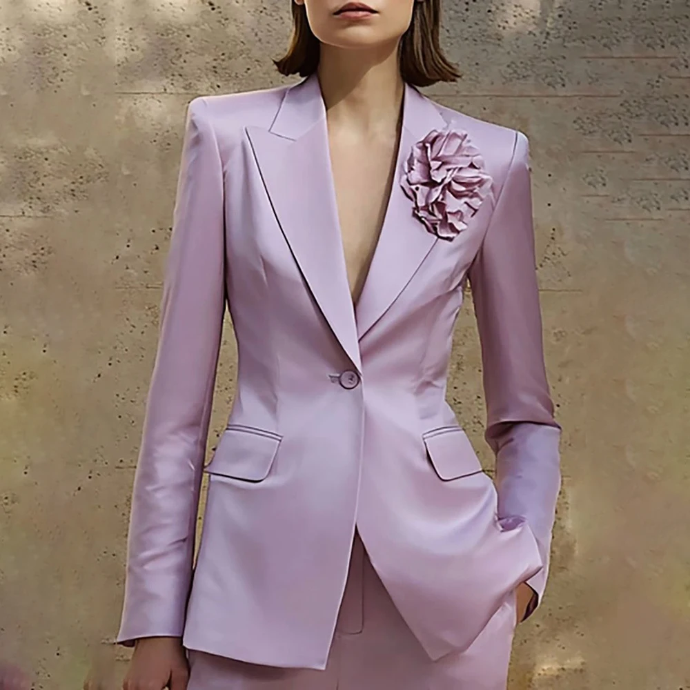 

Fashion Evening Women's Suits Customzied Slim Fit 2 Piece Jacket Pants Luxury Party Female Clothing Back Vent Outfits 2026