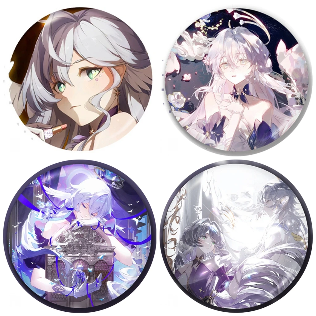 

58mm Game Honkai：Star Rail Robin Cosplay COSTUME Badge Pin SPTE Tinplate Brooch Halloween Prop Xmas Gilf