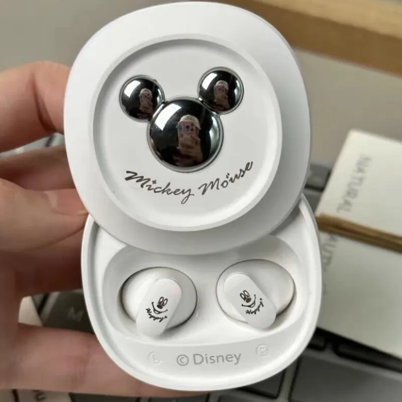 Disney D68 Mickey Sliding Cover Wireless Bluetooth Earphones Long Endurance Earbuds Hifi Noise Reduction Stereo Sound Headsets