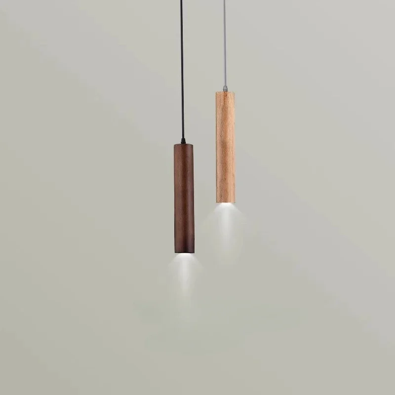 modern wood Pendant lights dining room furniture Hanging lamp restaurant walnut beech indoor lighting LED Living room decoration