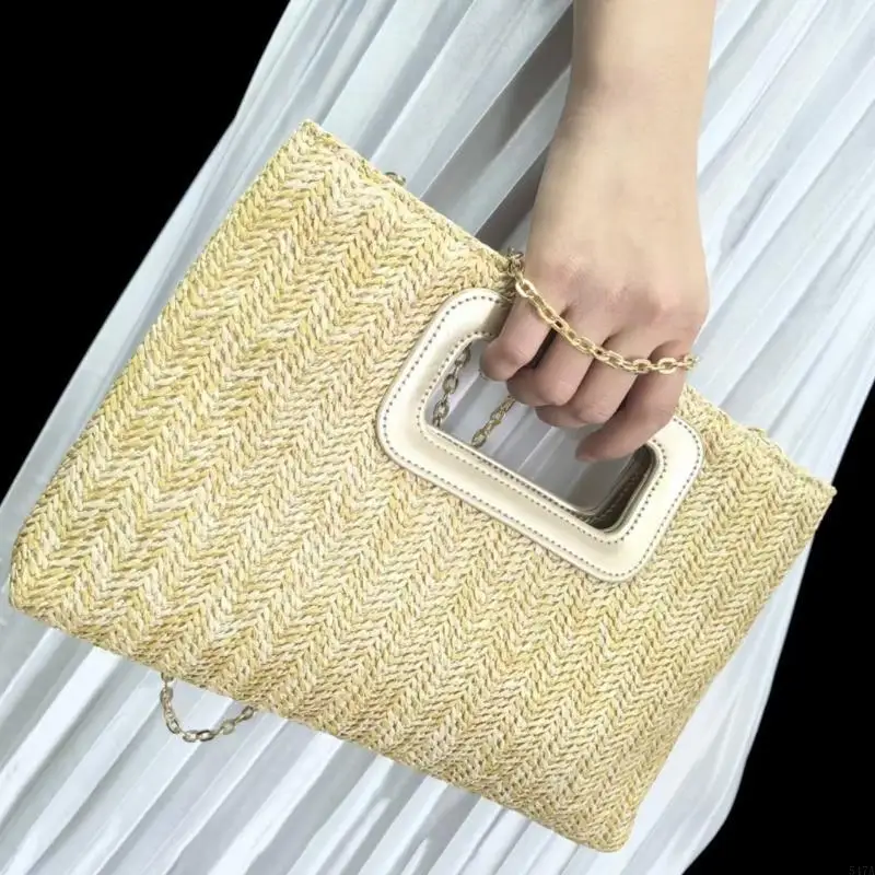 

Evening Handbag Summer Beach Shoulder Crossbody Bag Top Handle Clutches Handbags Straw Clutches Purse for Womens 547A