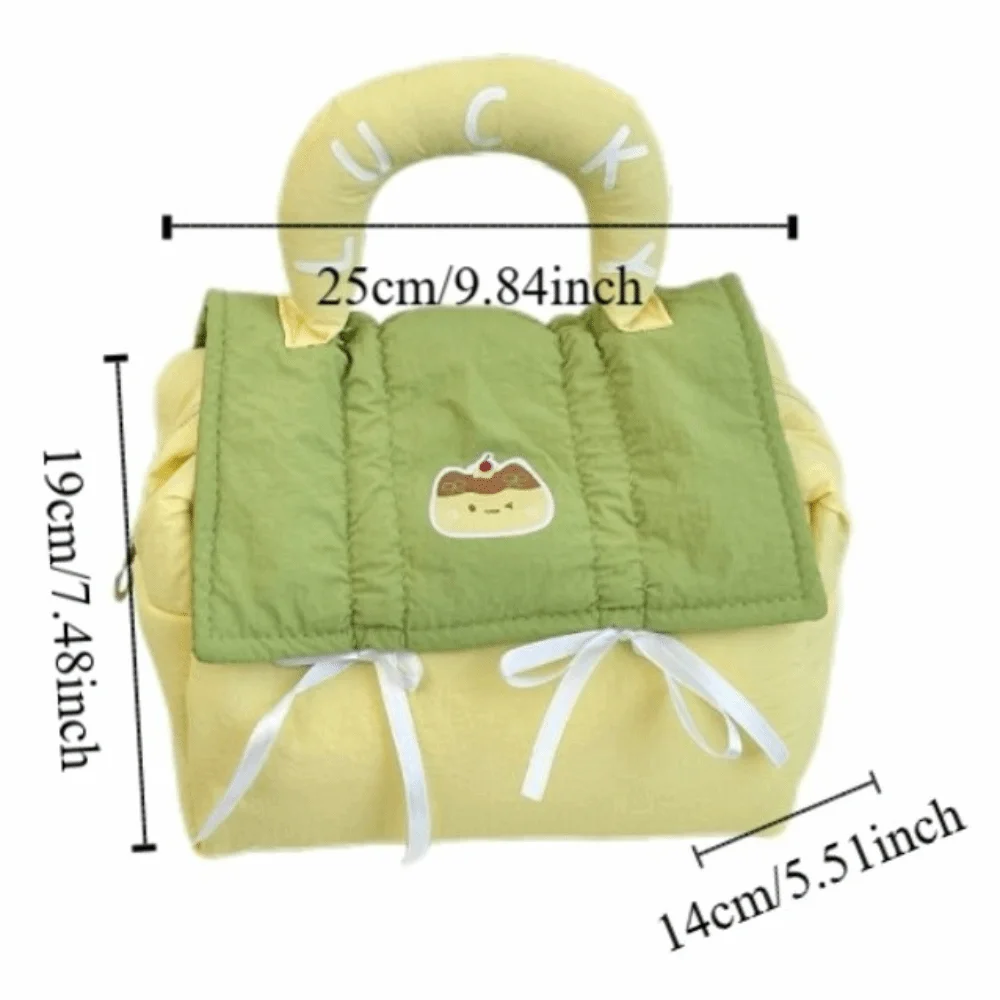 Cute Dopamine Color Cute Cabin Makeup Bag House-shaped Square Handheld Cosmetic Case Organizer Case Zipper Toiletry Bag Ladies