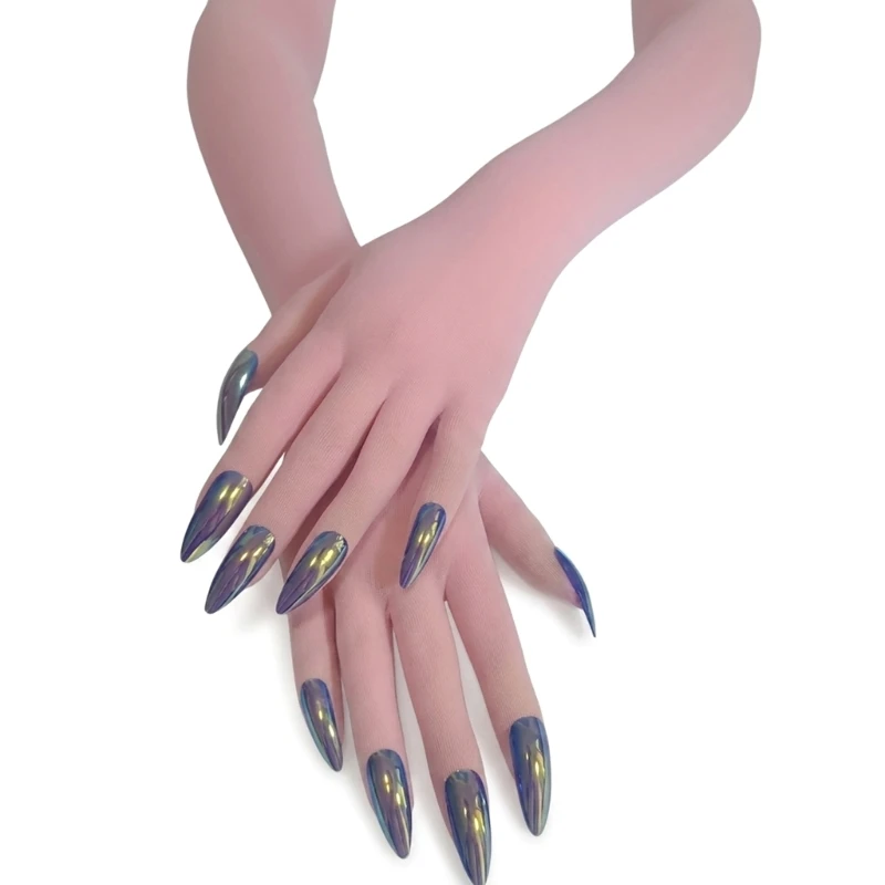 48cm Arm-Length Fashion Gloves with Light Sheer Texture for Outfit Styling, Party Wear, Photo Looks and Daily Wear