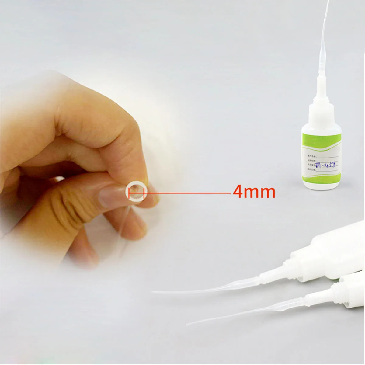 

2 Bag Adhesive Dispensing Tube Quick drying Glue Dripping Hose Needle Sleeve Syringe Tip Plastic Set Dropper