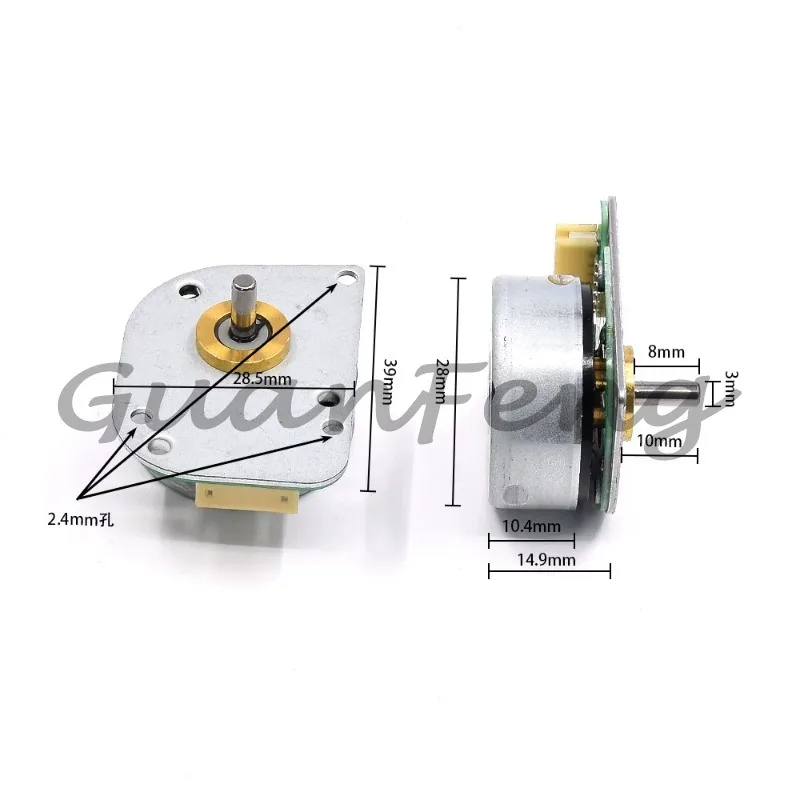 Brushless Motor DC 14.4V 6670RPM W2306BL-2844 3-Phase External Rotor for Vacuum Cleaner Home Appliance Replacement Par