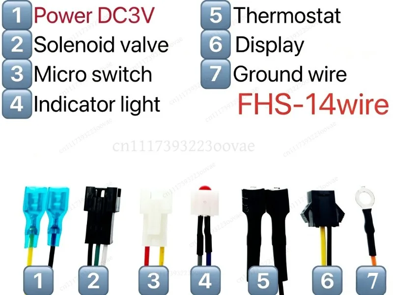 17‑Wires DC 3V Gas Water Heater Pulse Igniter Double Ignition Temperature Control LED Display Replacement Module