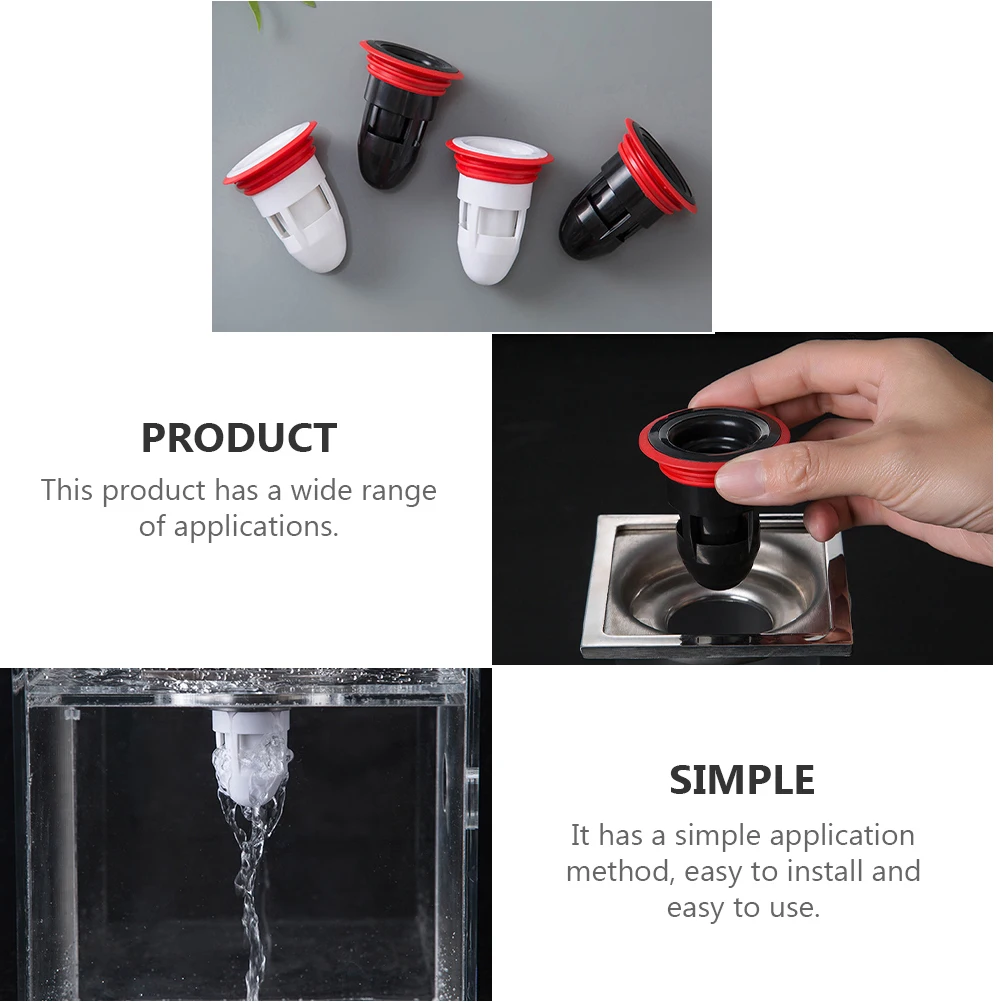 

2Pcs Floor Drain Core Silicone Stopper Odor Proof for Kitchen Bathroom Sewer Backflow Prevention Floor Drain Cores
