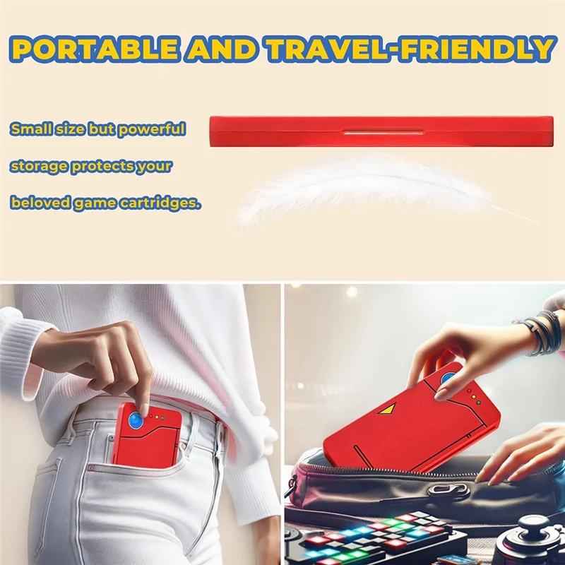 【NECESSITY】Protective 3D Pattern Hard Shell 24 In 1 Game Card Case Holder Storage Box For Nintendo Switch Lite OLED