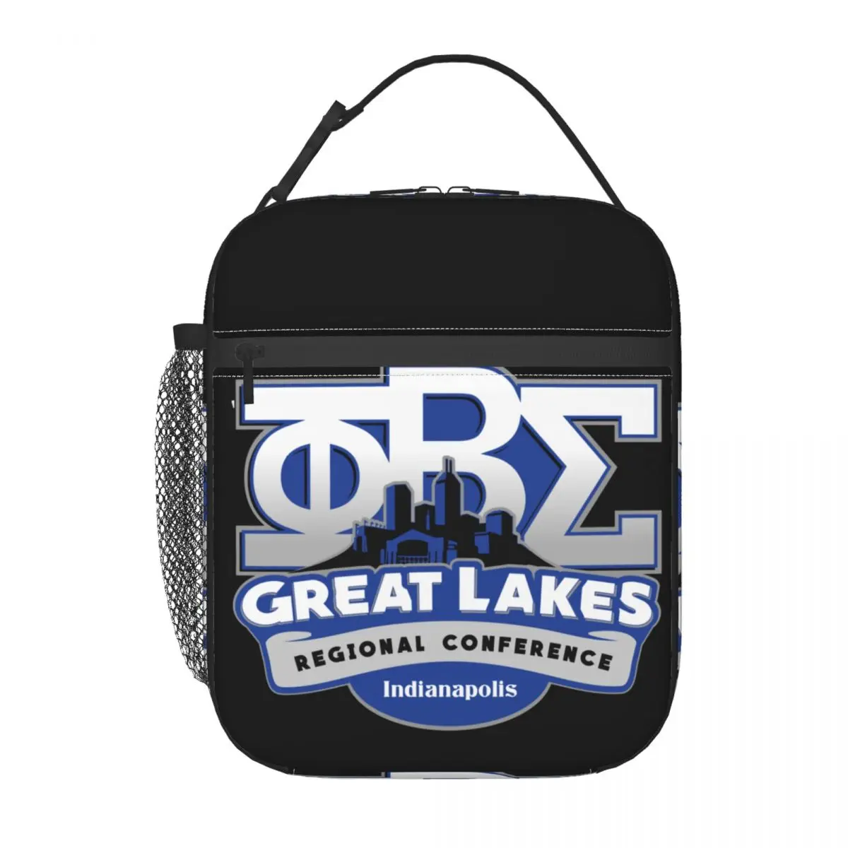 Custom Zeta Phi Beta Logo Lunch Bag Women Cooler Thermal Insulated Lunch Boxes for Children School