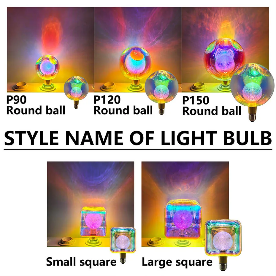 Bunte LED-Lampe E27 220 V Vintage Edison-Glühbirne Urlaub Nachtlicht Dekoration Beleuchtung für Esszimmer Bar Home Decor Beleuchtung – Detail 3