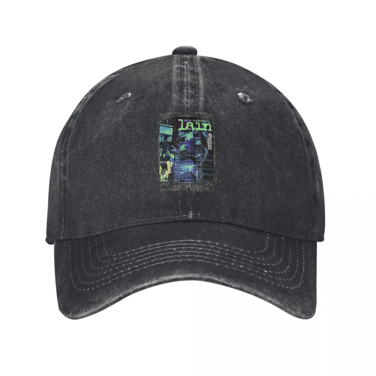 Serial Experiments Lain, The Wired, Virtual Girl, Black Fashion Baseball Cap Peaked Cap Men's Hat Women's Cap Cap Women's