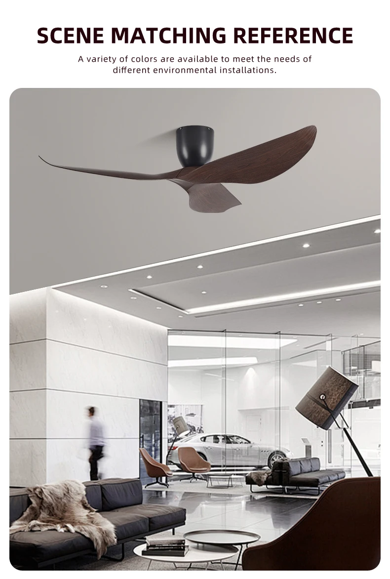 FUMANJIA 60-Inch Vintage Industrial Ceiling Fan for Home with Remote — detail 9