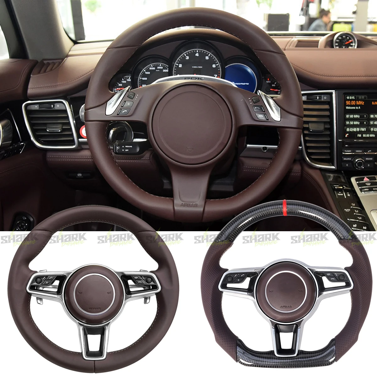 

Assembly Car Steering Wheel For Porsche Cayenne Panamera Macan Taycan Old To New