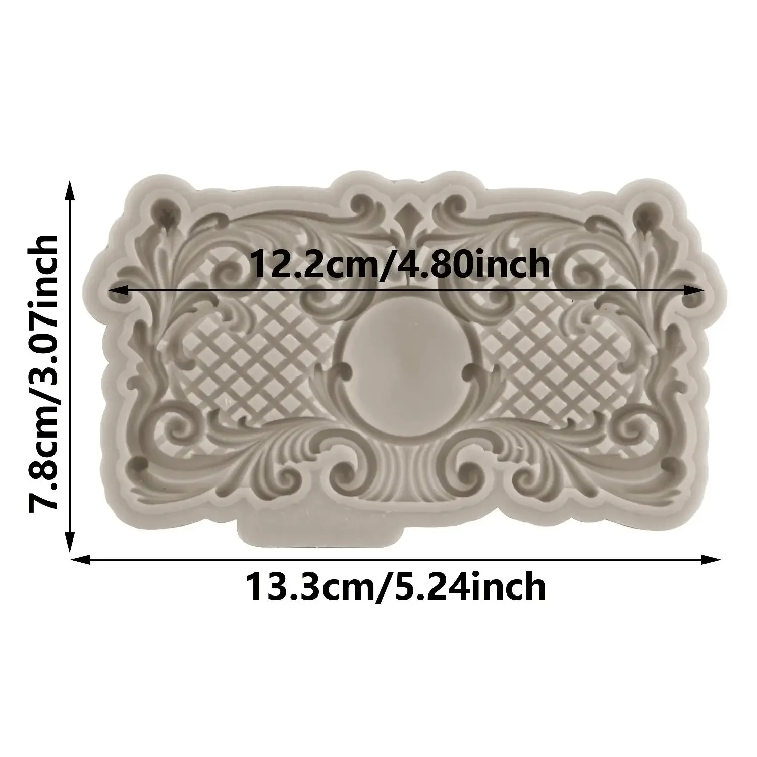 3D Relief Cake Border Silicone Molds DIY Cupcake Topper Fondant Cake Decorating Tools Candy Clay Chocolate Gumpaste Moulds