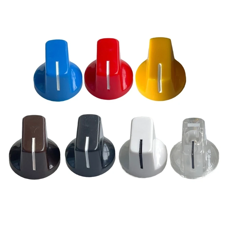 10Pcs Guitar Potentiometer Control Knobs Plastic Guitar Effect Pedal Knobs Pointers Control Knobs Guitar Replacement Part