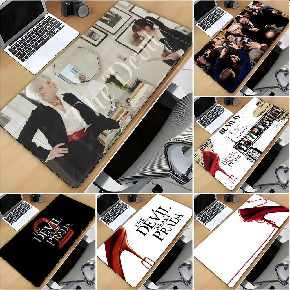 Movie Drama The Devil Wears Prada Mouse Pad Large Mouse Pad Desk Mat Non‑Slip Gaming Board Game Mat with Stitched Edges