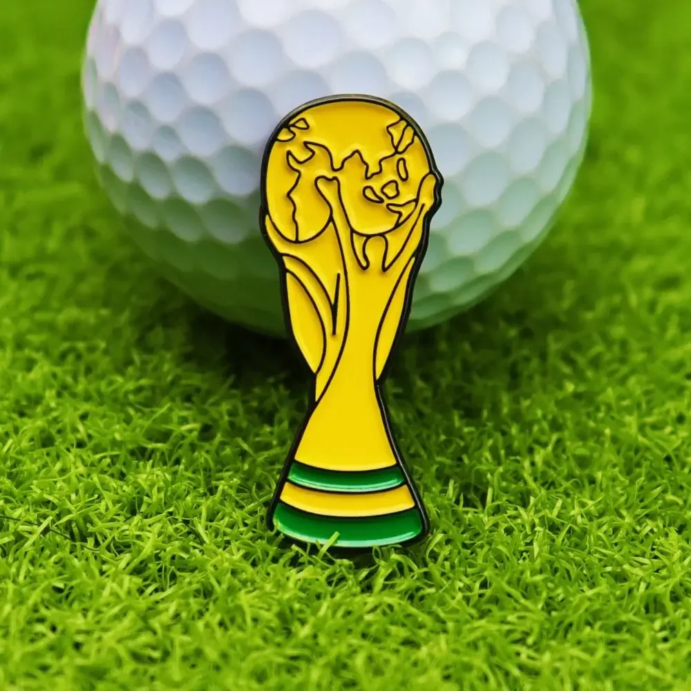 Trophy Golf Ball Marker Hat Clip Portable Removable Magnetic Hat Clip Victory Lightweight Golf Ball Marker Golf Bags Caps
