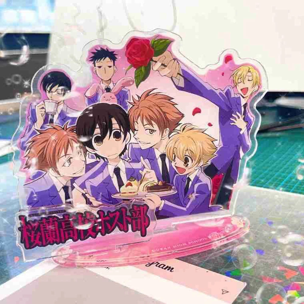 Anime Ouran High School Host Club Tamaki Suou Kyoya Ootori Acrylic Stand Desktop Ornament Cosplay Props Collection Fans Gifts image 5