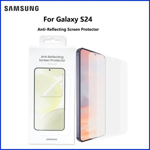 Original Anti-Reflection Screen Protector for Samsung Galaxy S24 HD Clear Anti-Scratch Genuine Protective Film EF-US921