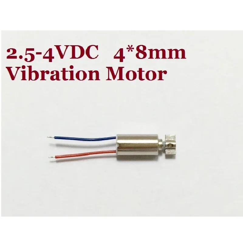 

50pcs/lot 2.5-4V 4*8mm 11000+/-3000RPM 0.09A Ultra Micro Wired Vibration Motor
