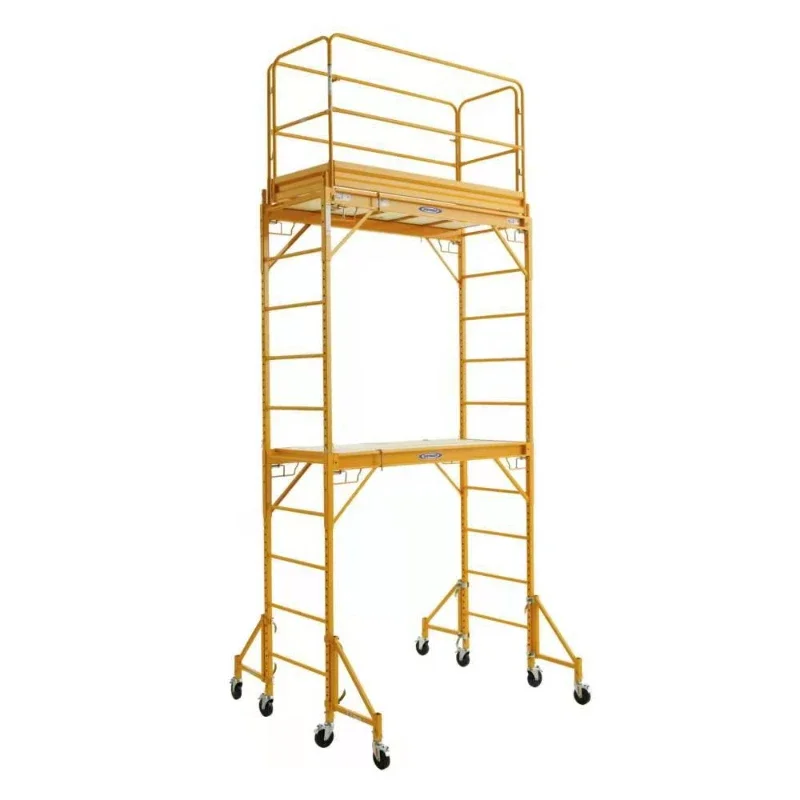 

Lightweight portable iron storage scaffold with casters