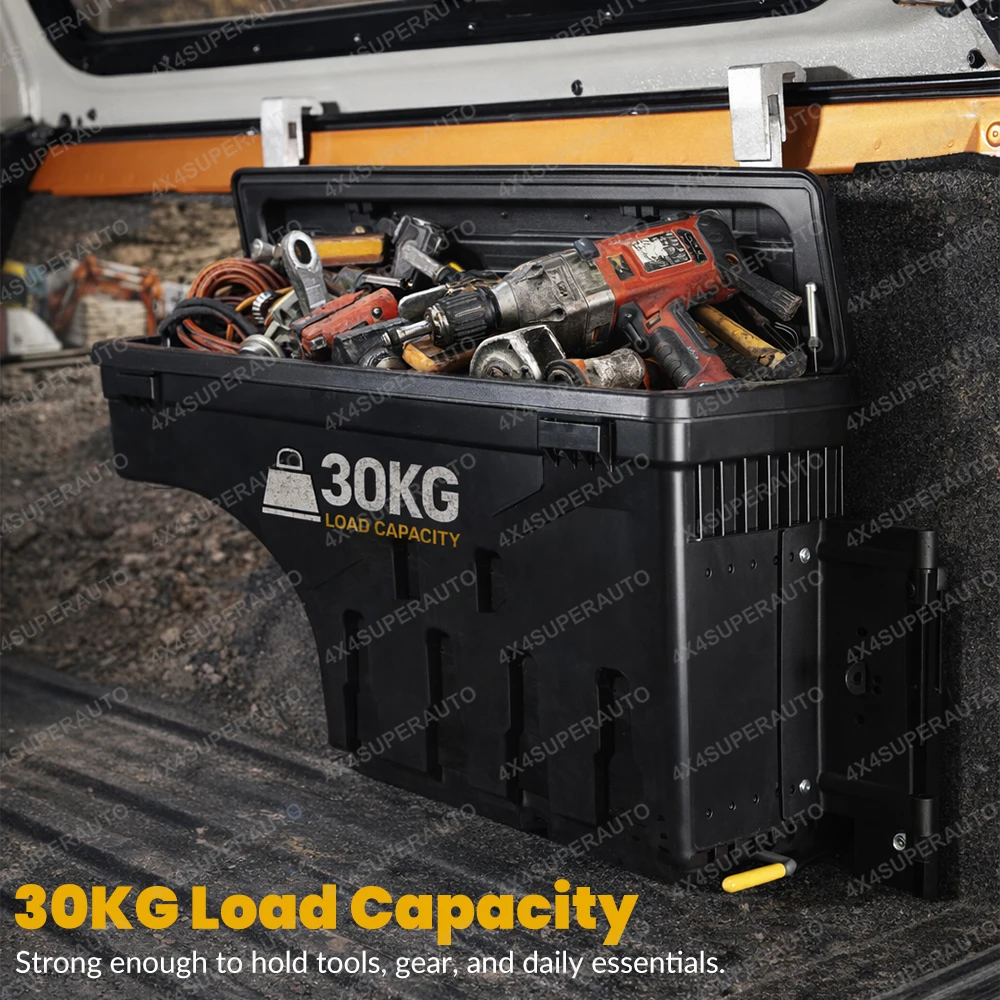 Tailgate Swing Case Storage Tool Box for Ford Ranger T6 T7 T8