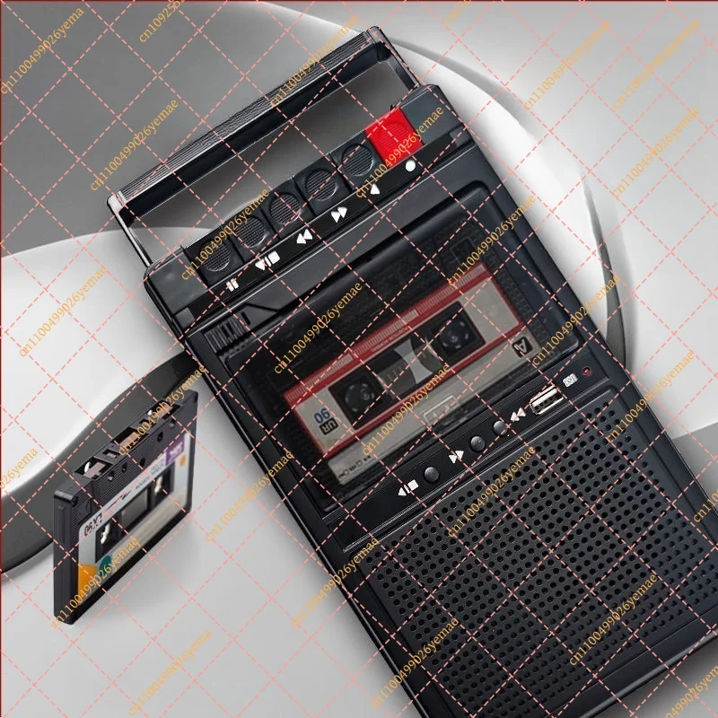 Portable Cassette Player & Recorder - Retro Classic Tape Deck with Two-Way Audio, All-in-One Walkman Unit