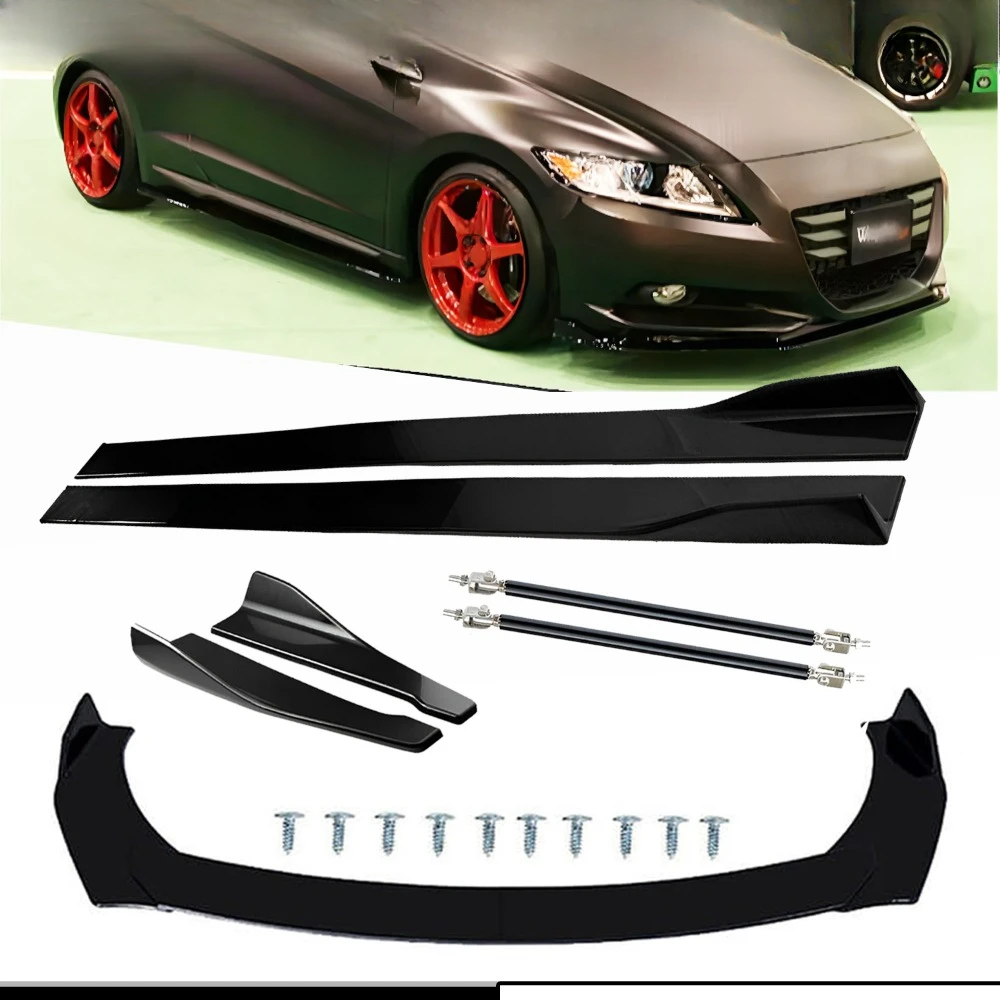 

For Honda CR-Z 2010-2019 Front Splitter Bumper Lip Spoiler Bod Kit Side Skirt United States