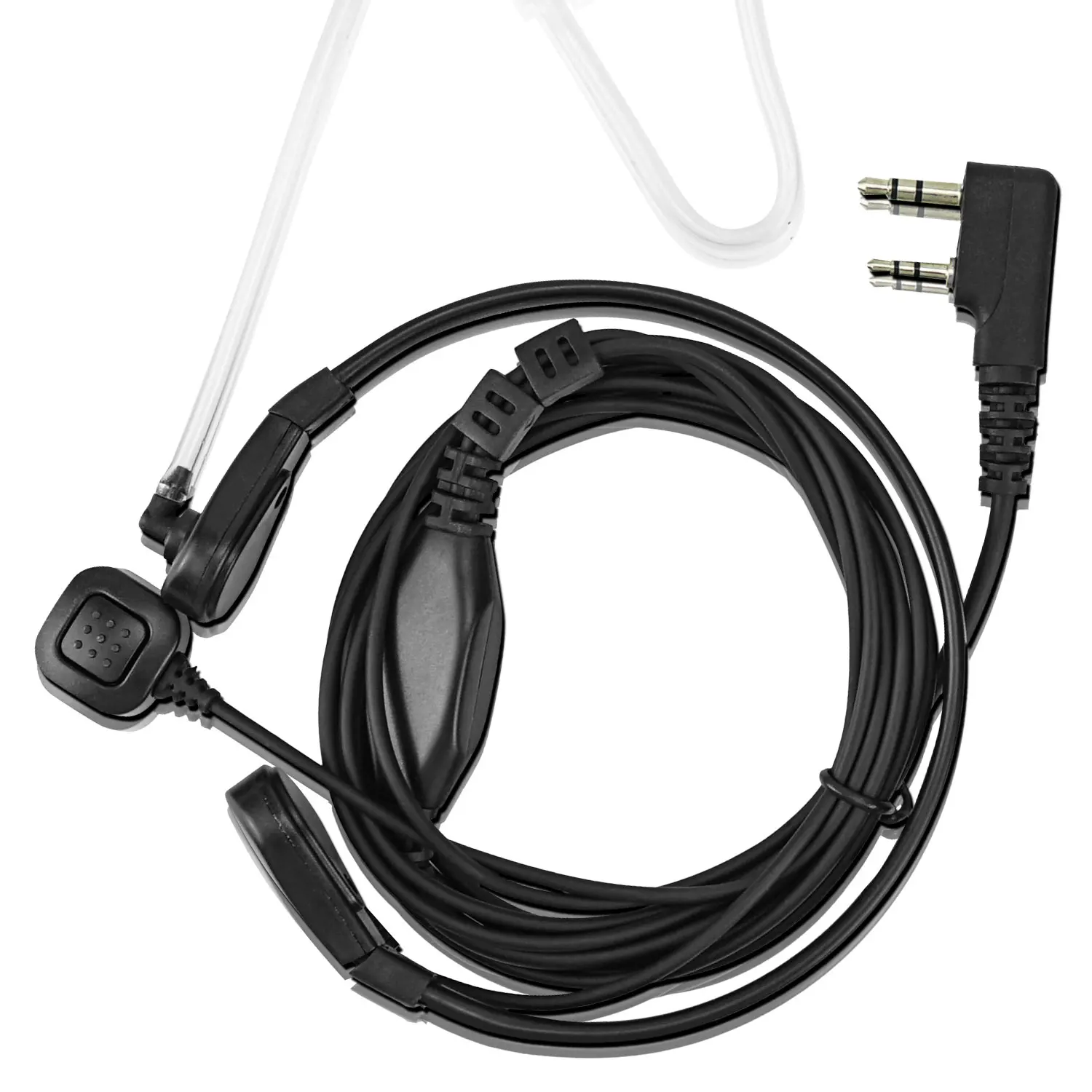 Baofeng Walkie Talkie Kopfhörer K Neck Throat Control Ohrhörer Versenkbare Finger PTT Zwei Weg Radio Headset CS Taktische Für TYT – Detail 2