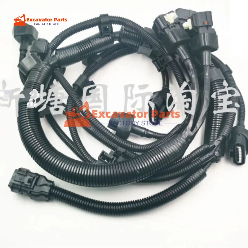 For Kobelco SK200 250 330 350-8 Super 8 J05/J08 Engine wiring harness plug Excavator Parts