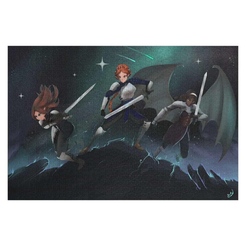 

The Valkyries Gwyn, Nesta, Emerie - A Court of Silver Flames Fanart . Jigsaw Puzzle Woods For Adults Custom Child Gift Puzzle