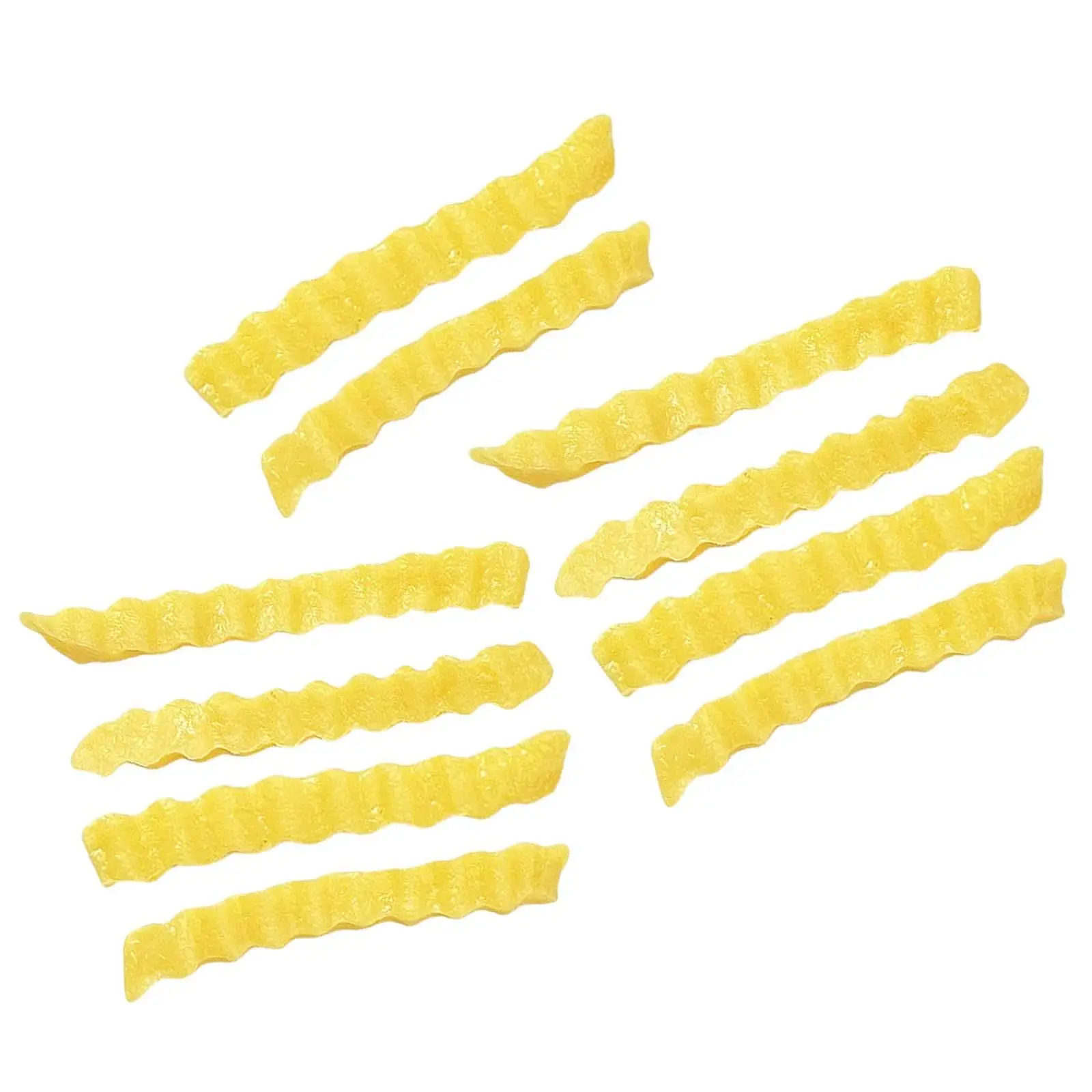 10Pcs Food Model Kids Kitchen Toys Fake Chips Wave Shape French Fries Models
