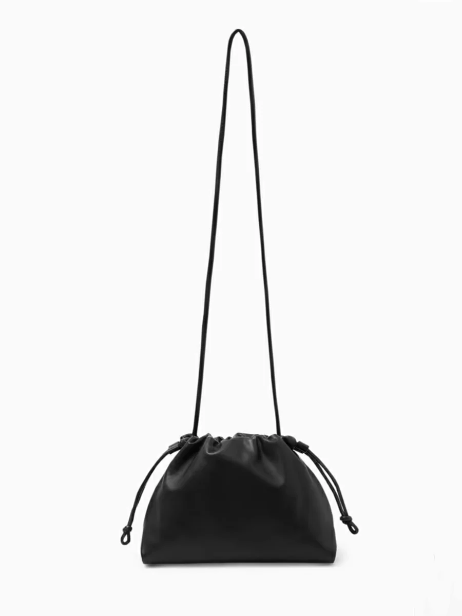 Bolsa de Ombro de Couro PU Macio para Mulheres, Pequena Nuvem, Crossbody, Bolsa Mensageiro Feminino, Alta Qualidade, Moda, Nova