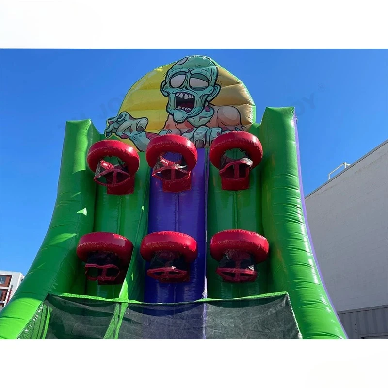 2.5x3.5m Tall Zombie Basketball Challenge Inflatable Basketball Hoop Game