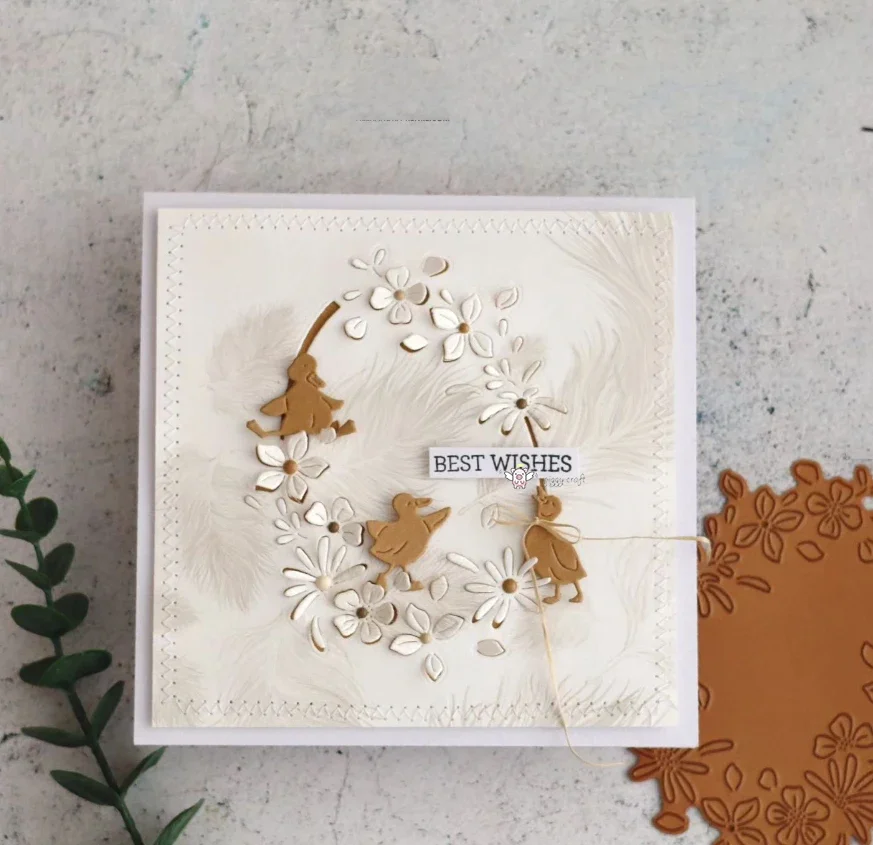 

New Craft metal cutting dies cut die mold Easter chicken coop chicks Scrapbook paper craft knife mould blade punch stencils