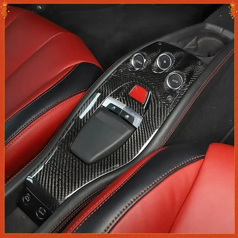 

Для Ferrari 458, настоящая сухая крышка центральной панели управления из углеродного волокна, декоративная отделка, аксессуары, модификация 2011-2016