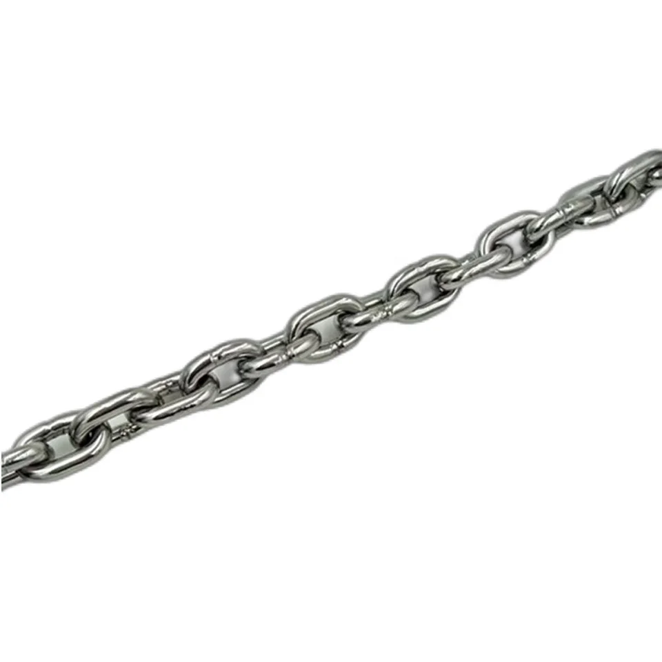 Factory direct sale Sinooutput marine hardware parts 316 stainless steel anchor chain DIN766 LINK CHAINS