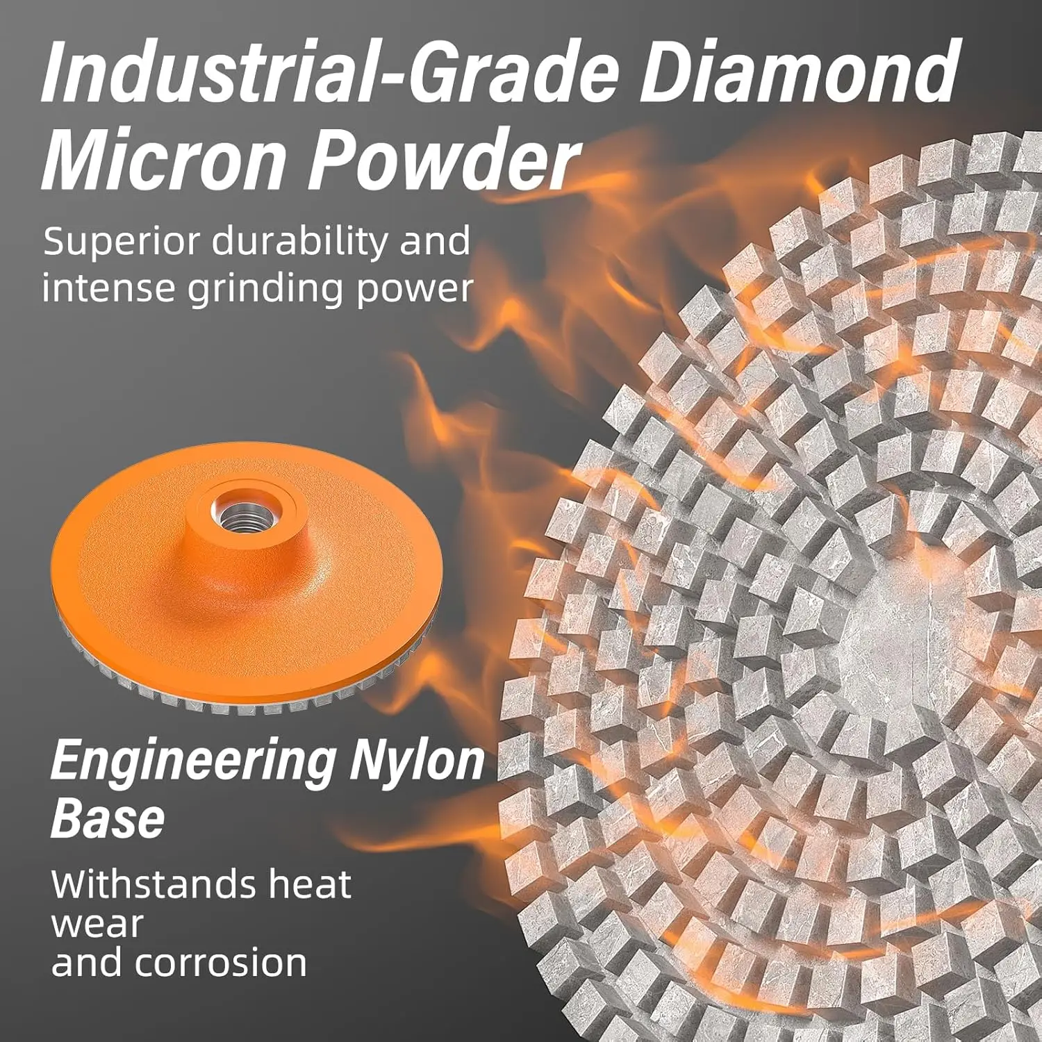 

Ceramic Tile Polishing Disc Angle Grinder Dry Polishing Pad for Marble Quartz Stone Granite Countertop Chamfering Edge Tool
