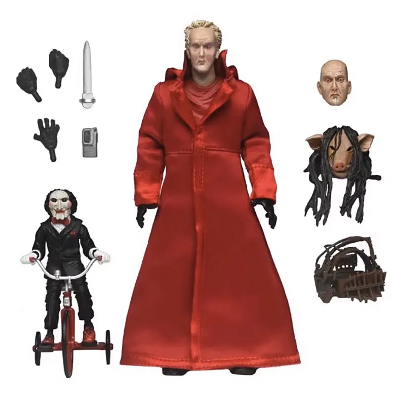 

Saw Jigsaw Red Robe Action Figure NECA 60612 Figuras Anime GK Statue Manga Figurine Toys Model Ornament Halloween Gift for Kids