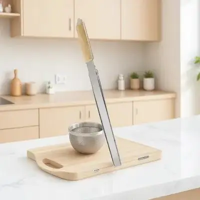 

Stainless Steel Bbq Grill Basket with Wood Handle for Fish Steak Camping Picnic Outdoor Grilling Portable Barbeque Grill