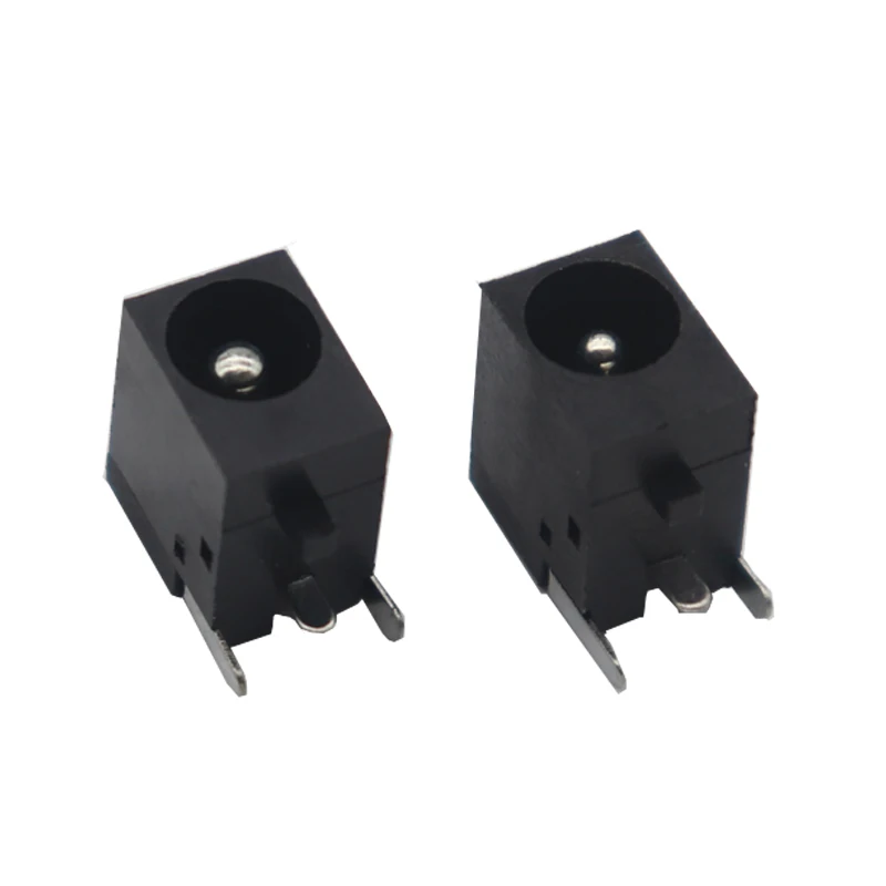 【50-10PCS】PCB Mount 5.5 x 1.65 / 2.1 / 2.5 mm Female DC Power Jack Plug Charging Socket Connector Dock Black 5.5*1.65/2.1/2.5MM