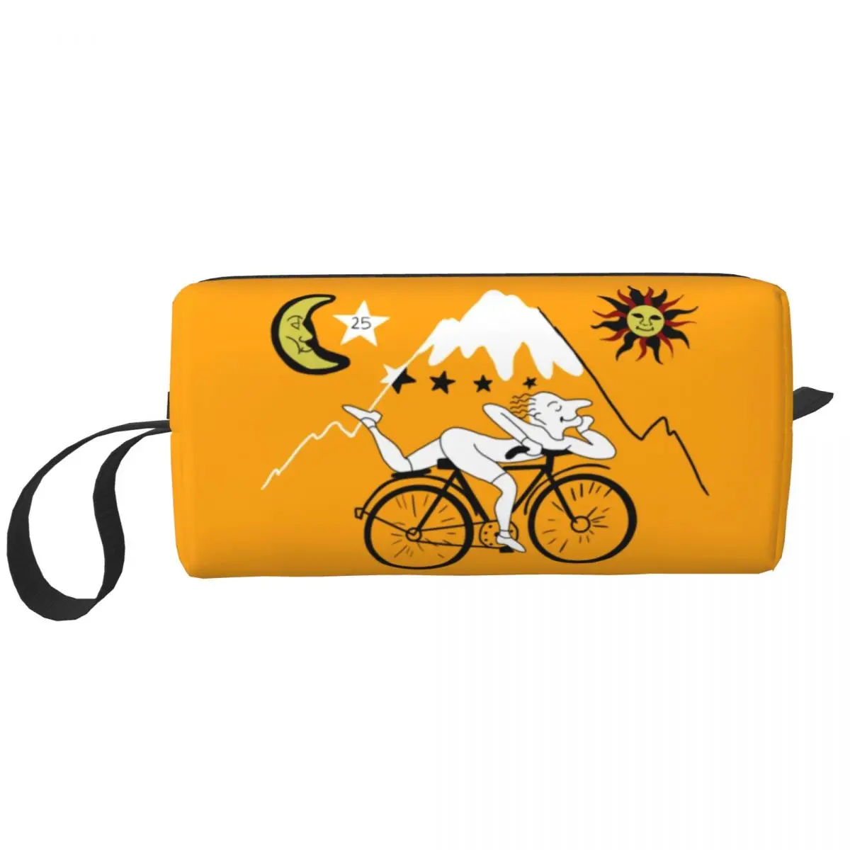 Bicycle Day Albert Hoffman Classic Cosmetic Bag Big Capacity Lsd Acid Blotter Party Makeup Case Beauty Storage Toiletry Bags