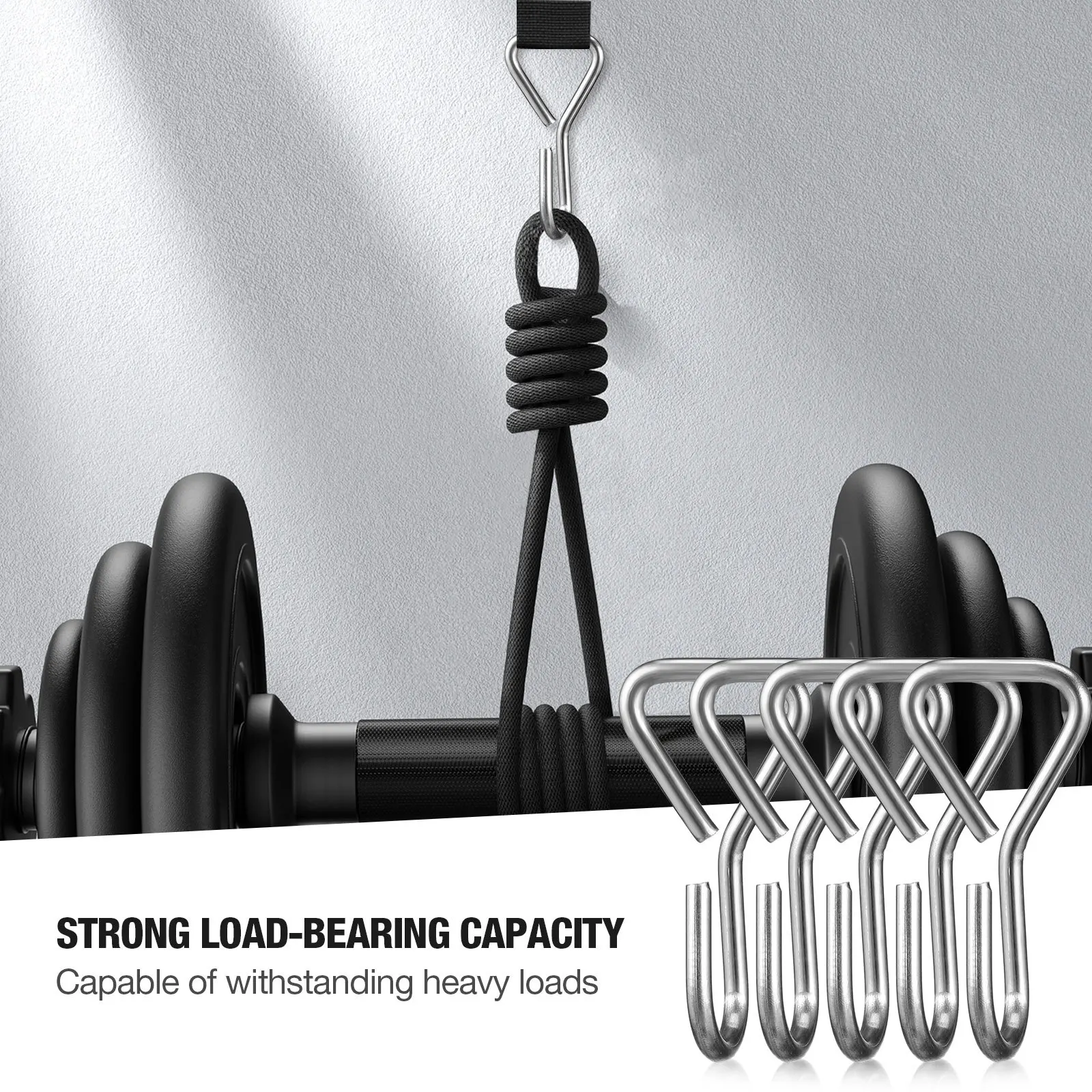 

100 шт. S-образные крючки из нержавеющей стали, сверхпрочные, для подвешивания сумок на подголовник автомобиля, для веревок, шнуров, гамаков, крепления