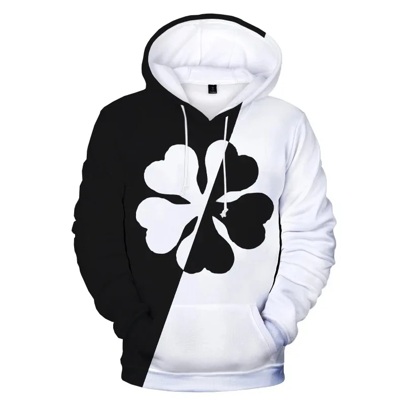 

2025 Fashion Hot Black Clover 3D Printed Hoodie Unisex Harajuku Cool Sportswear Anime Asta Plush Hoodie