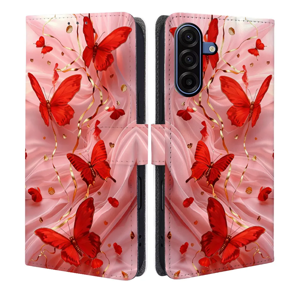 

Colorful Butterfly Magnetic Flip Phone Cover for Vivo S20 S19 S18 S17 S16 V40 V30 V27 V25 Pro with Built-in Wallet Card Slots